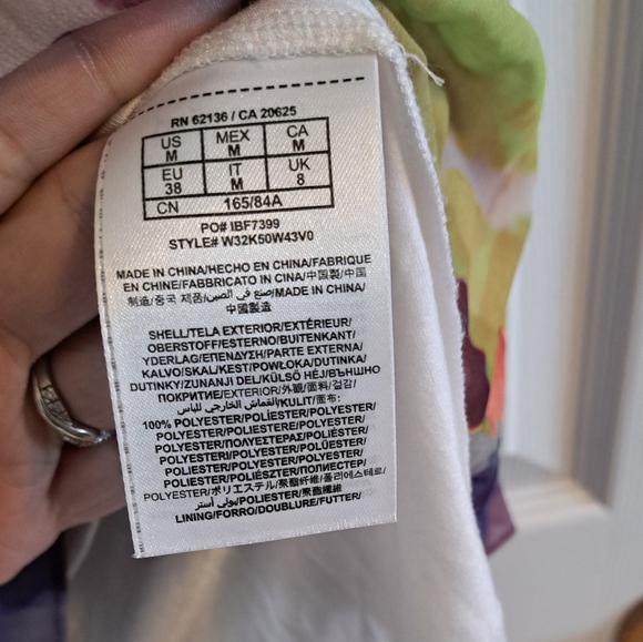 ☀️ Guess Kaleido High Low Dress M - Picture 4 of 7